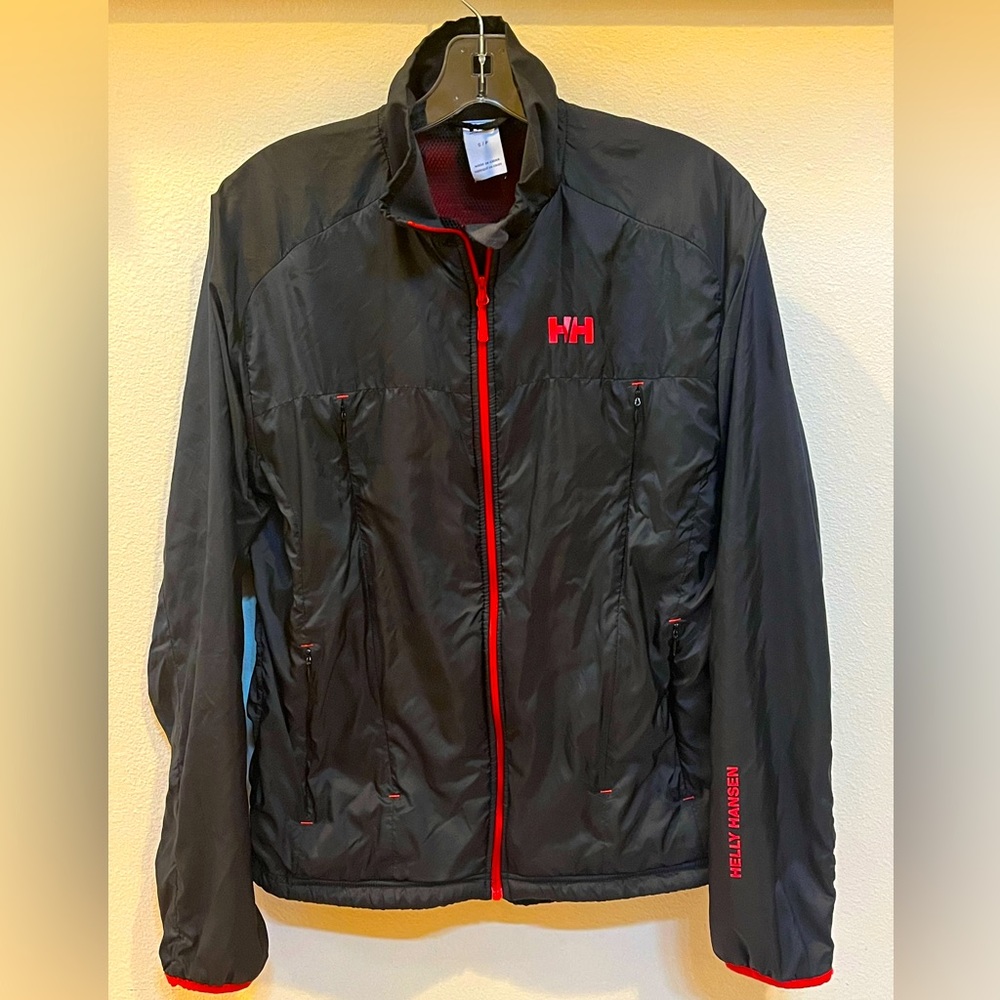 Helly Hansen H2 Flow Jacket Men’s Size Small Black Red